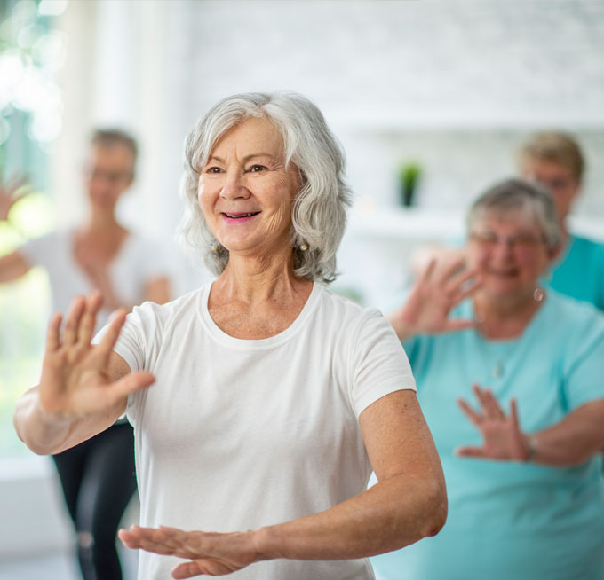 seniors exercising