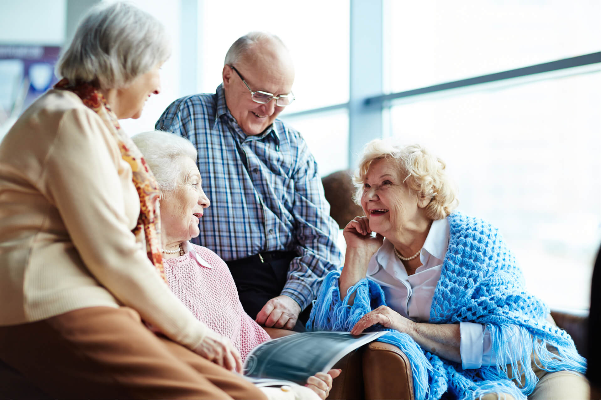 Seniors talking to each other